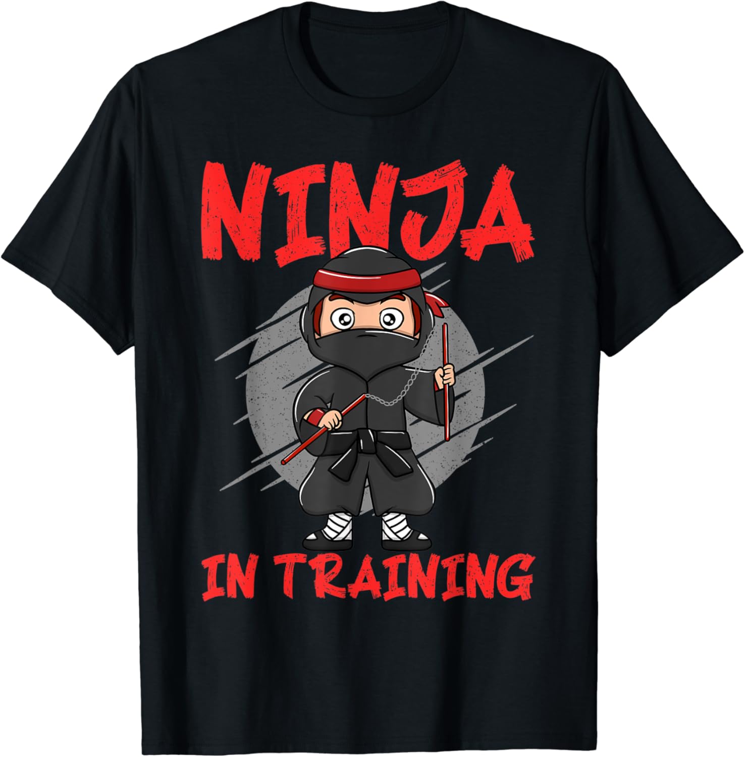 Ninja In Training Funny Ninja Fighter Kids Adults Boys Girls TShirt